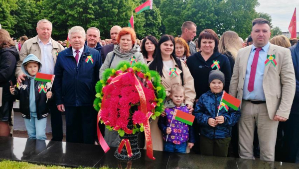 Митинг в честь Дня Победы.