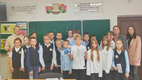 В рамках проекта «Школа ЖКХ»сегодня состоялась встреча с учащимися СШ №12 г. Слуцка